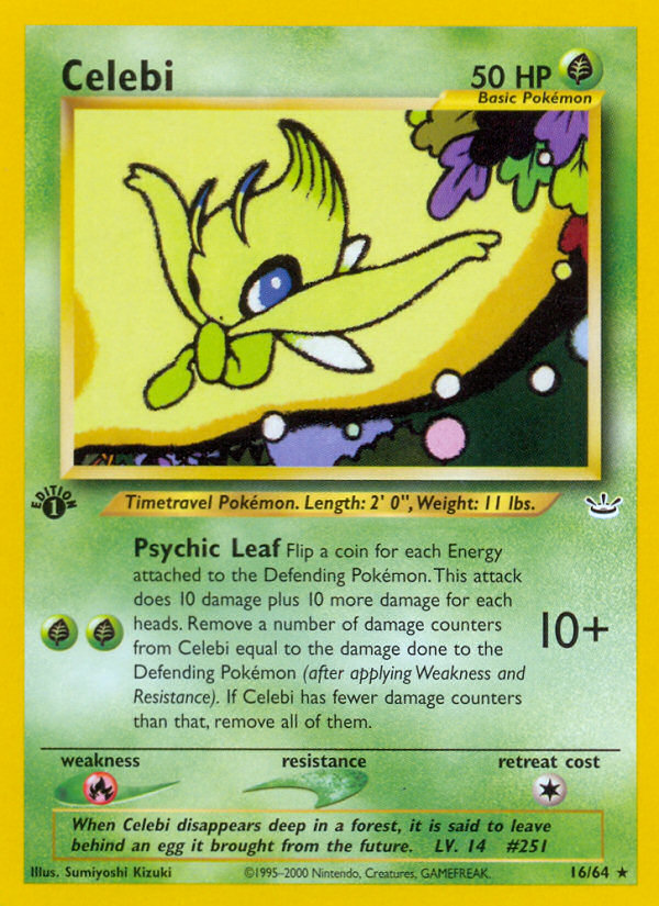 Celebi (16/64) [Neo Revelation 1st Edition] | Gear Gaming Bentonville