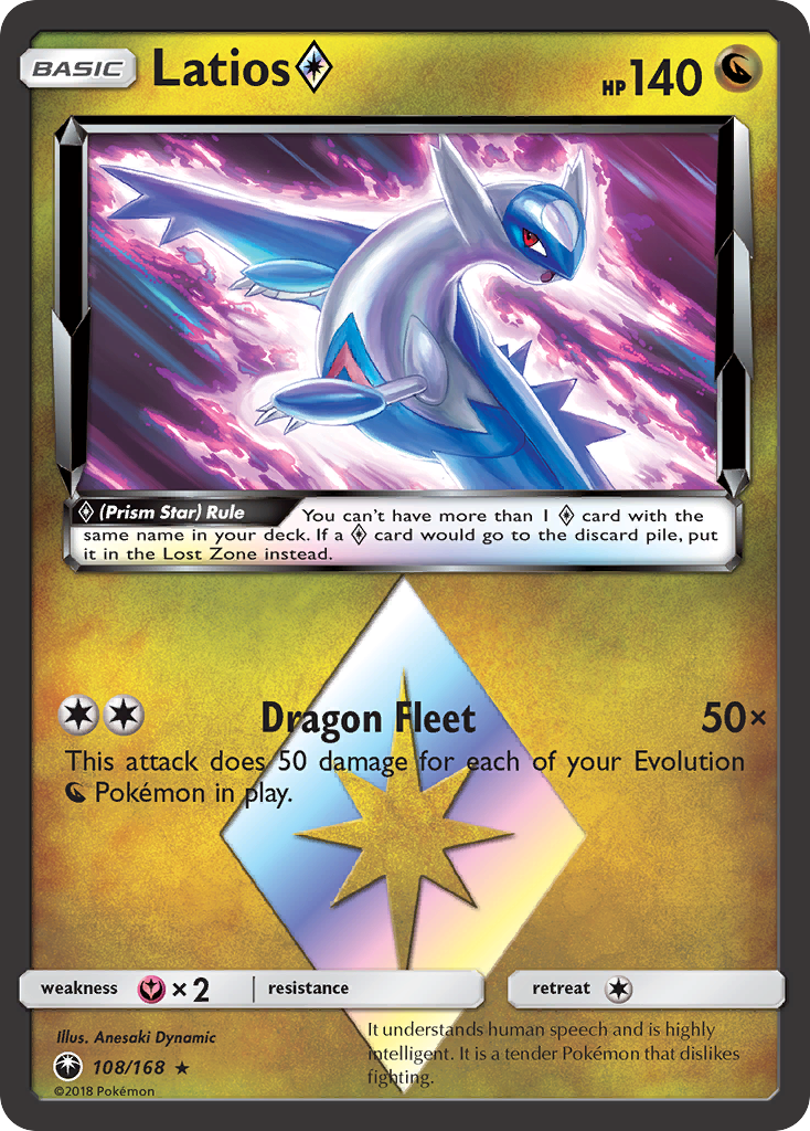 Latios (108/168) (Prism Star) [Sun & Moon: Celestial Storm] | Gear Gaming Bentonville