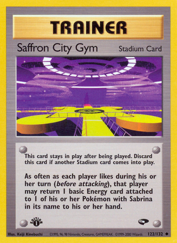 Saffron City Gym (122/132) [Gym Challenge 1st Edition] | Gear Gaming Bentonville