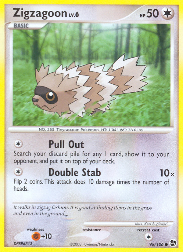 Zigzagoon (96/106) [Diamond & Pearl: Great Encounters] | Gear Gaming Bentonville