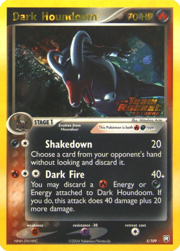 Dark Houndoom (5/109) (Stamped) [EX: Team Rocket Returns] | Gear Gaming Bentonville