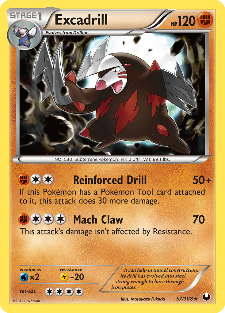 Excadrill (57/108) [Black & White: Dark Explorers] | Gear Gaming Bentonville