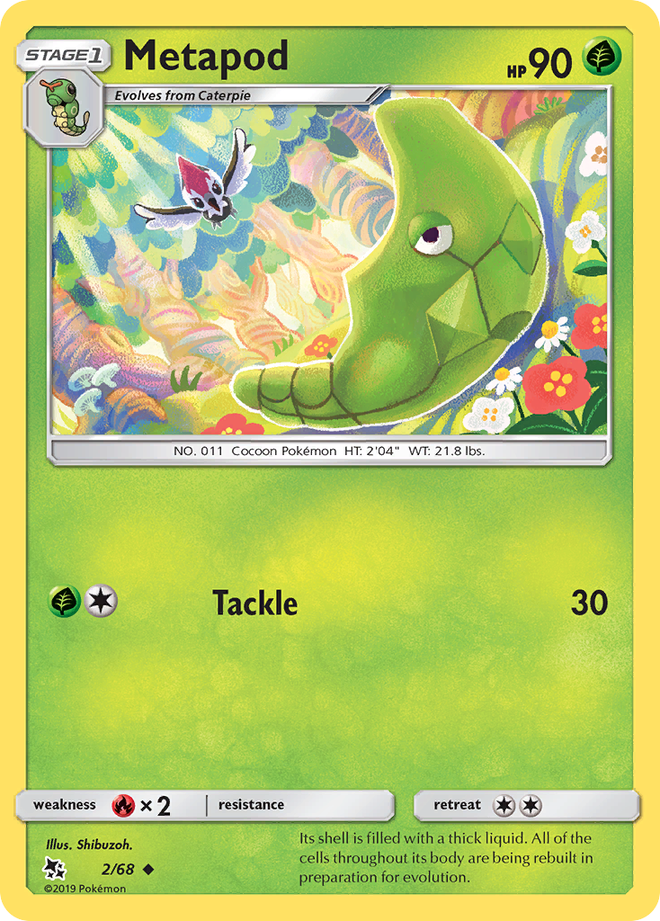 Metapod (2/68) [Sun & Moon: Hidden Fates] | Gear Gaming Bentonville