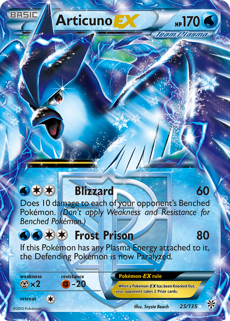 Articuno EX (25/135) [Black & White: Plasma Storm] | Gear Gaming Bentonville