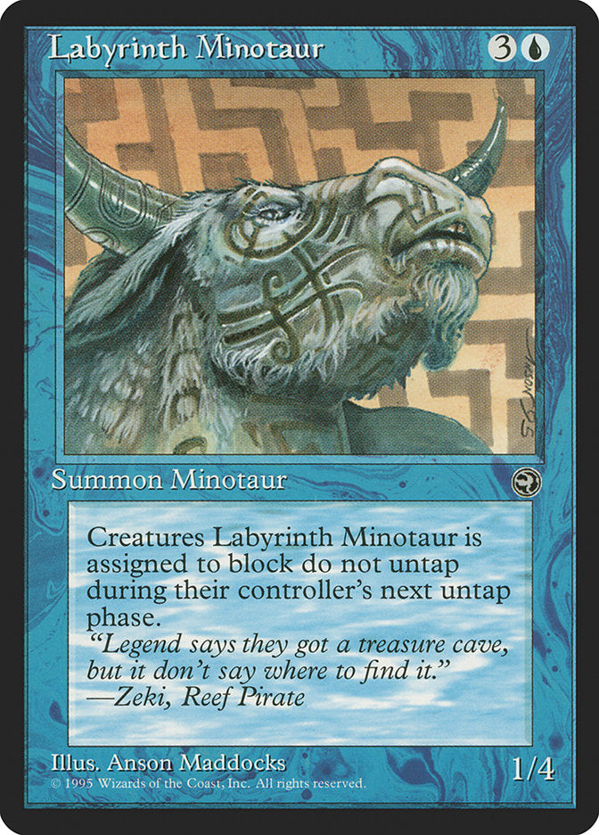 Labyrinth Minotaur (Zeki Flavor Text) [Homelands] | Gear Gaming Bentonville