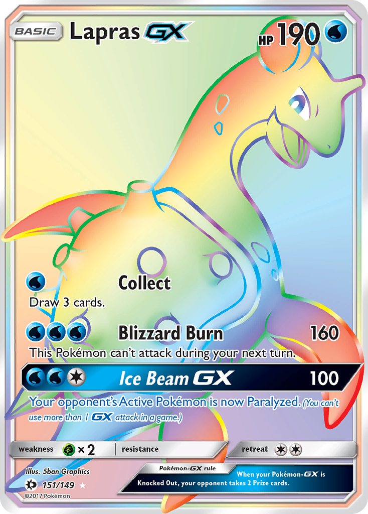 Lapras GX (151/149) [Sun & Moon: Base Set] | Gear Gaming Bentonville