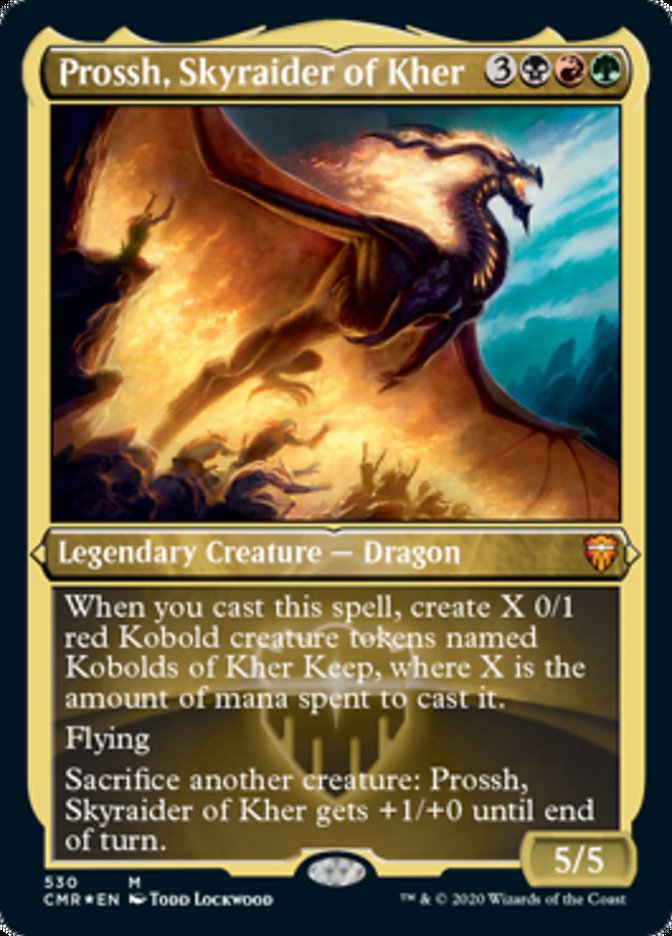 Prossh, Skyraider of Kher (Etched Foil) [Commander Legends] | Gear Gaming Bentonville