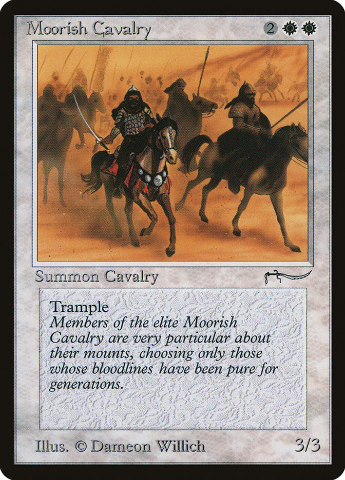 Moorish Cavalry (Dark Mana Cost) [Arabian Nights] | Gear Gaming Bentonville