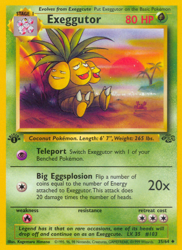 Exeggutor (35/64) [Jungle 1st Edition] | Gear Gaming Bentonville