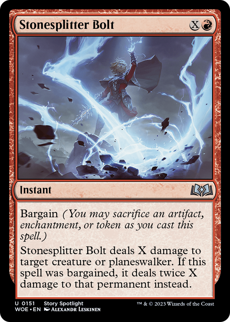 Stonesplitter Bolt [Wilds of Eldraine] | Gear Gaming Bentonville