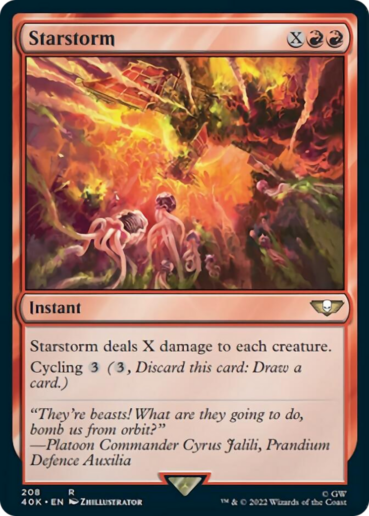 Starstorm (Surge Foil) [Universes Beyond: Warhammer 40,000] | Gear Gaming Bentonville