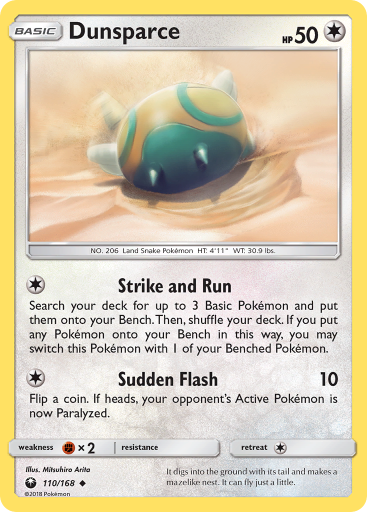 Dunsparce (110/168) [Sun & Moon: Celestial Storm] | Gear Gaming Bentonville