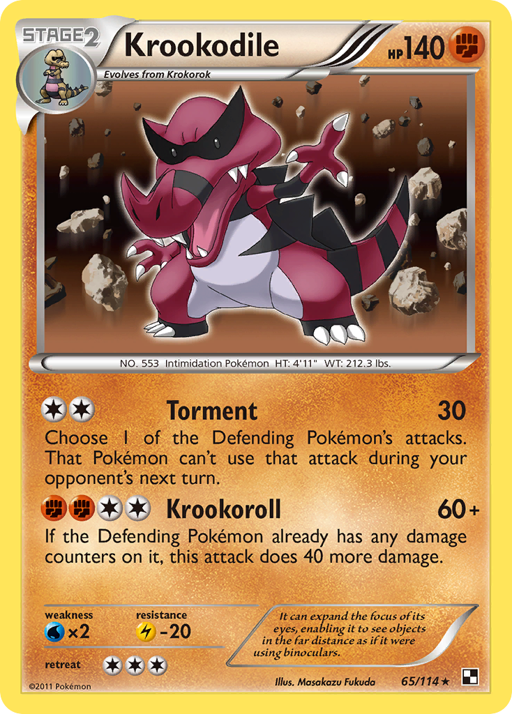 Krookodile (65/114) [Black & White: Base Set] | Gear Gaming Bentonville