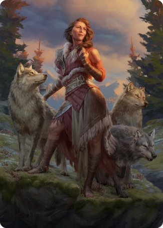 Arlinn, the Pack's Hope 1 Art Card [Innistrad: Midnight Hunt Art Series] | Gear Gaming Bentonville