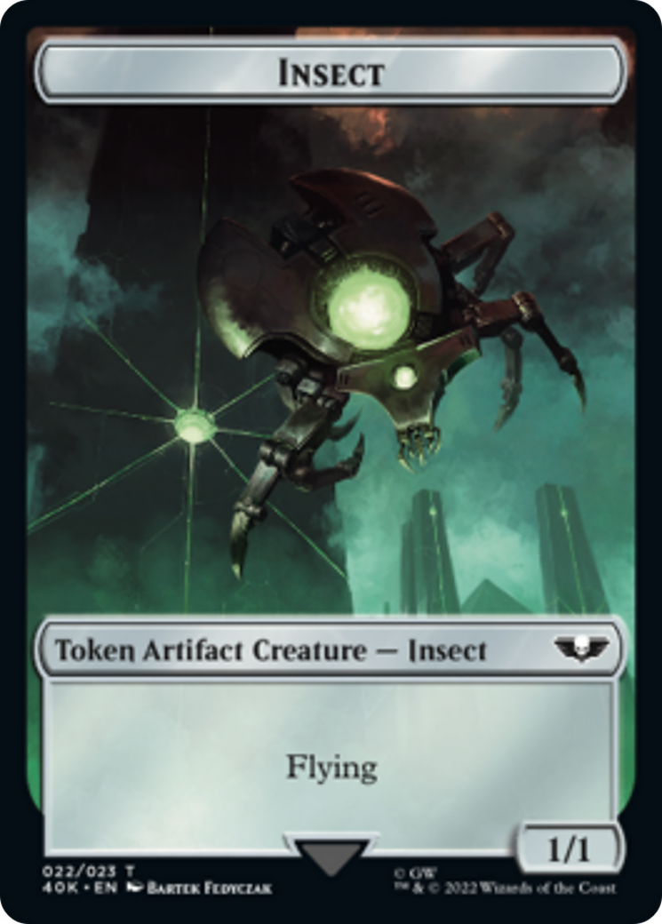 Necron Warrior // Insect [Universes Beyond: Warhammer 40,000 Tokens] | Gear Gaming Bentonville