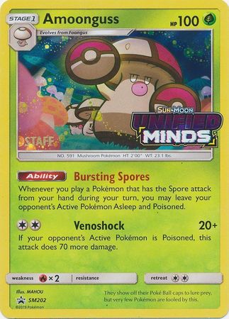 Amoonguss (SM202) (Staff Prerelease Promo) [Sun & Moon: Black Star Promos] | Gear Gaming Bentonville