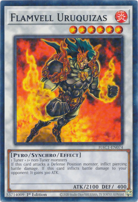 Flamvell Uruquizas (Duel Terminal) [HAC1-EN074] Common | Gear Gaming Bentonville