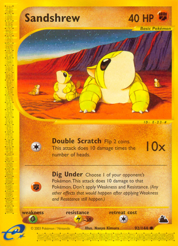 Sandshrew (92/144) [Skyridge] | Gear Gaming Bentonville