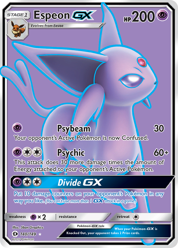 Espeon GX (140/149) [Sun & Moon: Base Set] | Gear Gaming Bentonville