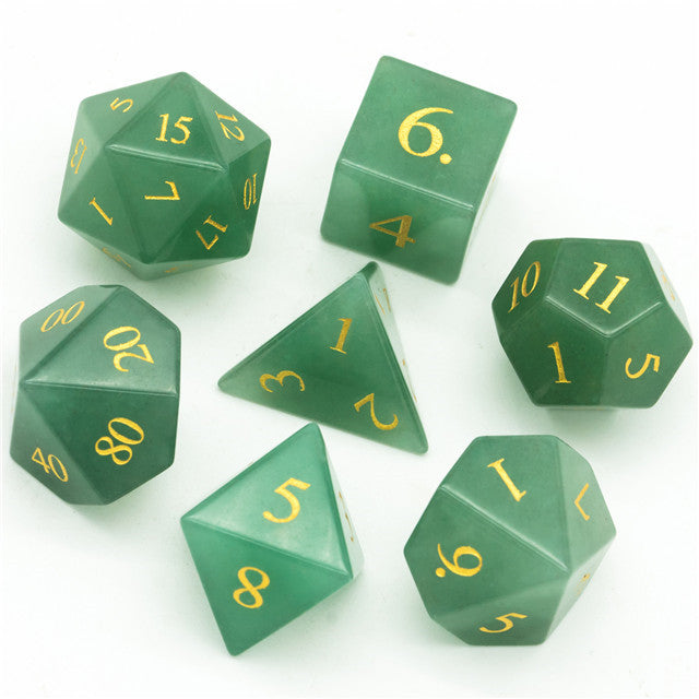 Aventurine Gemstone Dice Set | Gear Gaming Bentonville