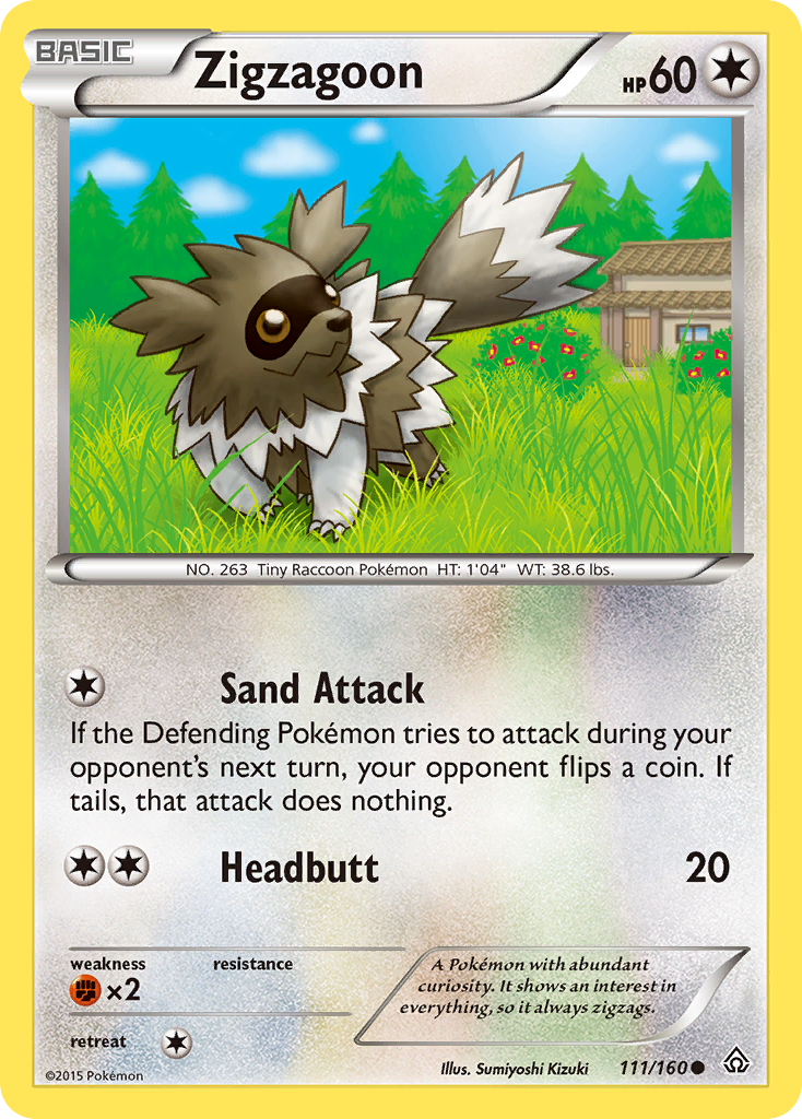 Zigzagoon (111/160) [XY: Primal Clash] | Gear Gaming Bentonville