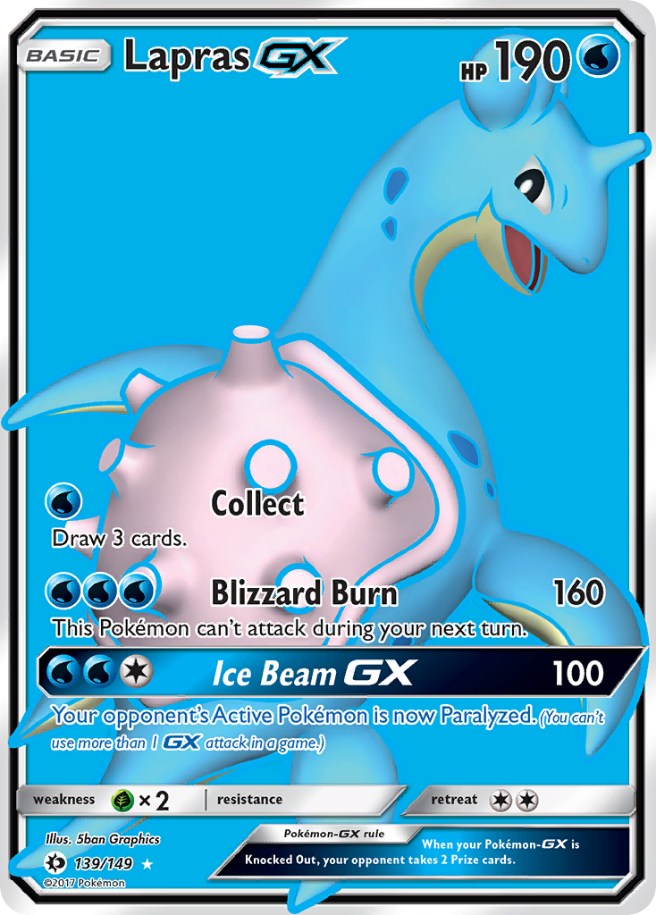 Lapras GX (139/149) [Sun & Moon: Base Set] | Gear Gaming Bentonville