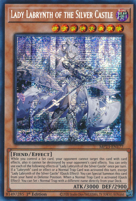 Lady Labrynth of the Silver Castle [MP23-EN177] Prismatic Secret Rare | Gear Gaming Bentonville