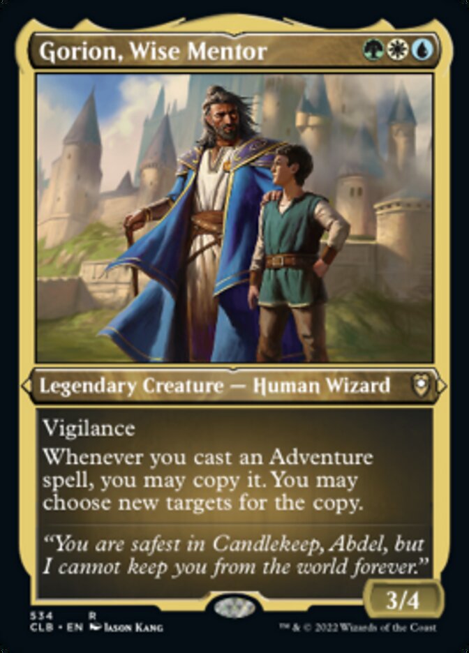 Gorion, Wise Mentor (Foil Etched) [Commander Legends: Battle for Baldur's Gate] | Gear Gaming Bentonville