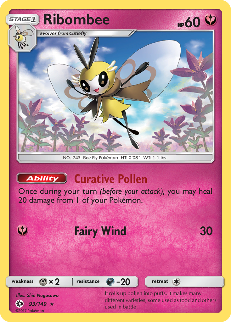 Ribombee (93/149) [Sun & Moon: Base Set] | Gear Gaming Bentonville