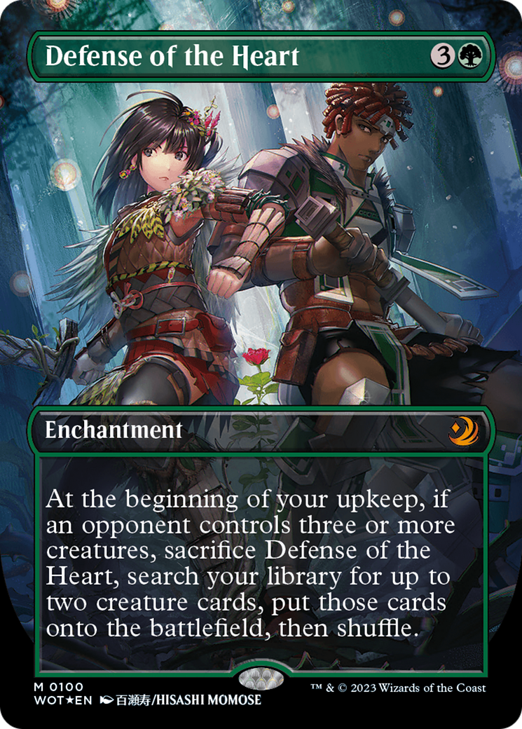 Defense of the Heart (Anime Borderless) (Confetti Foil) [Wilds of Eldraine: Enchanting Tales] | Gear Gaming Bentonville