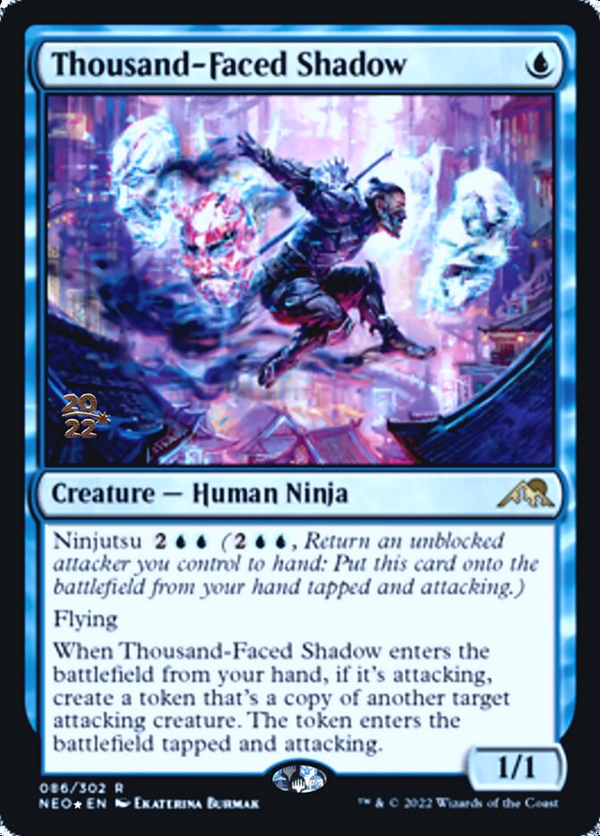 Thousand-Faced Shadow [Kamigawa: Neon Dynasty Prerelease Promos] | Gear Gaming Bentonville