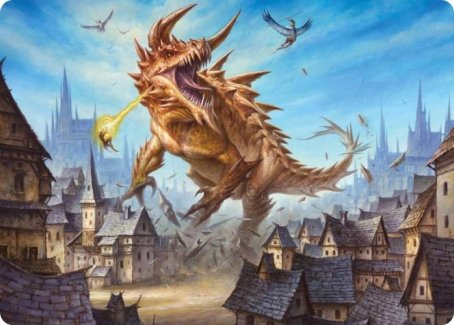 Tarrasque Art Card [Dungeons & Dragons: Adventures in the Forgotten Realms Art Series] | Gear Gaming Bentonville