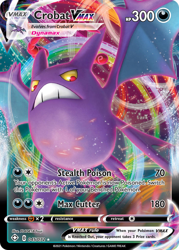 Crobat VMAX (045/072) [Sword & Shield: Shining Fates] | Gear Gaming Bentonville