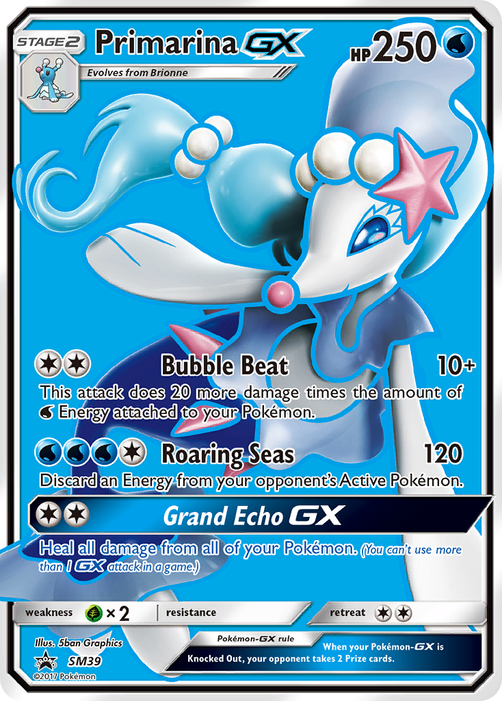 Primarina GX (SM39) [Sun & Moon: Black Star Promos] | Gear Gaming Bentonville