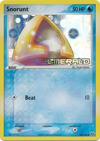 Snorunt (64/106) (Stamped) [EX: Emerald] | Gear Gaming Bentonville