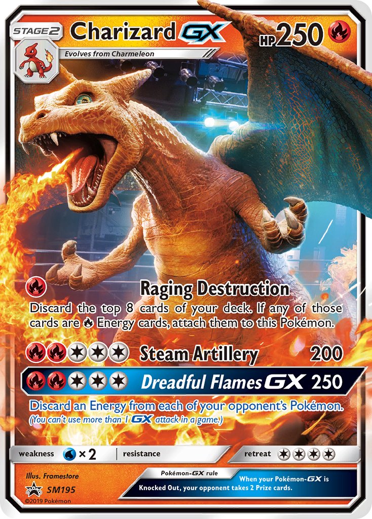 Charizard GX (SM195) [Sun & Moon: Black Star Promos] | Gear Gaming Bentonville