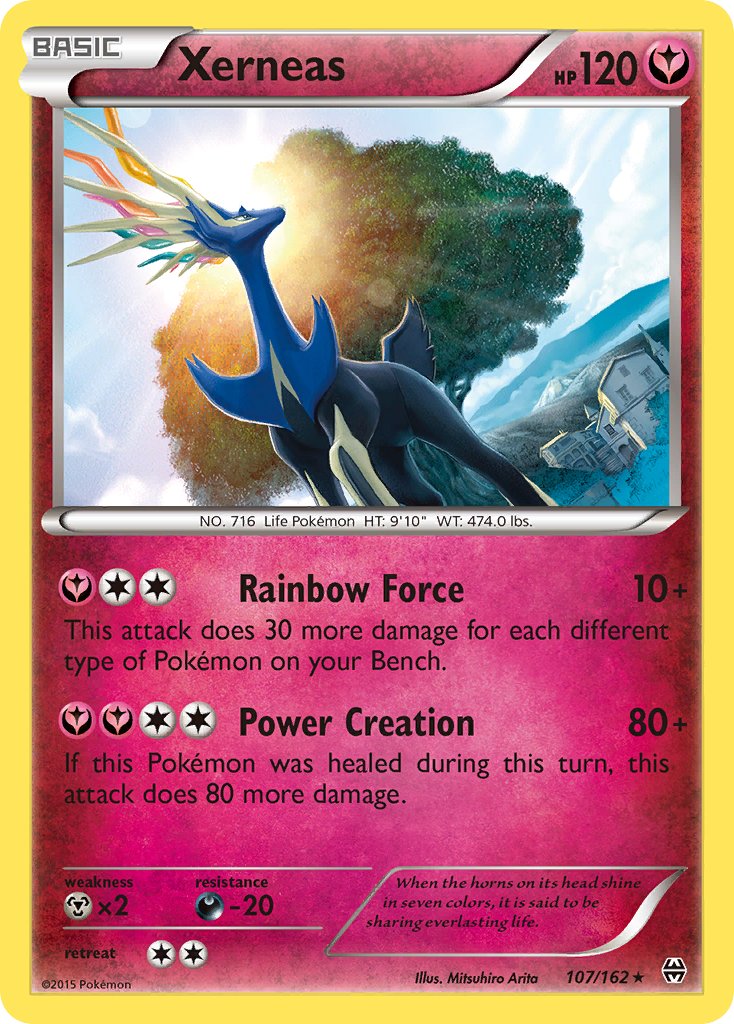 Xerneas (107/162) (Theme Deck Exclusive) [XY: BREAKthrough] | Gear Gaming Bentonville