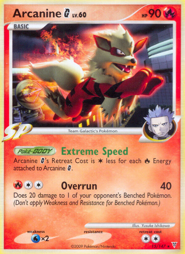 Arcanine G (15/147) (Theme Deck Exclusive) [Platinum: Supreme Victors] | Gear Gaming Bentonville