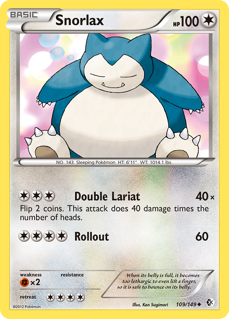 Snorlax (109/149) [Black & White: Boundaries Crossed] | Gear Gaming Bentonville