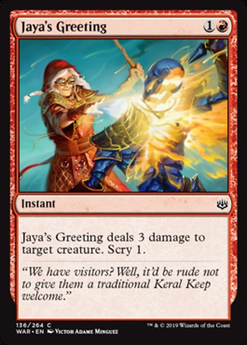 Jaya's Greeting [War of the Spark] | Gear Gaming Bentonville