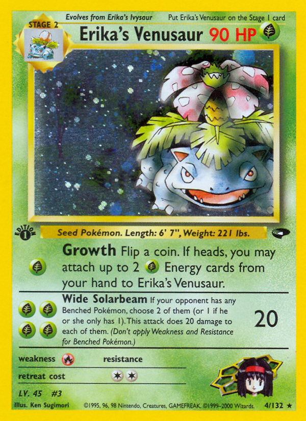 Erika's Venusaur (4/132) [Gym Challenge 1st Edition] | Gear Gaming Bentonville