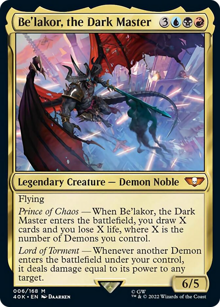 Be'lakor, the Dark Master (Surge Foil) [Universes Beyond: Warhammer 40,000] | Gear Gaming Bentonville