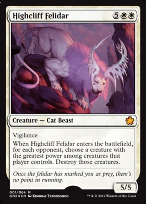 Highcliff Felidar [Magic Game Night 2019] | Gear Gaming Bentonville