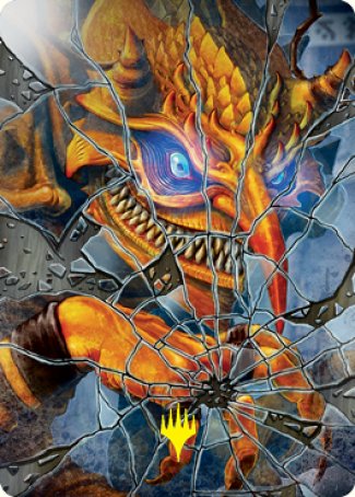 Reflection of Kiki-Jiki Art Card (Gold-Stamped Signature) [Kamigawa: Neon Dynasty Art Series] | Gear Gaming Bentonville