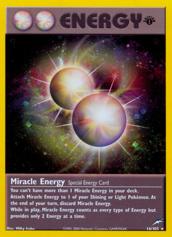 Miracle Energy (16/105) [Neo Destiny 1st Edition] | Gear Gaming Bentonville