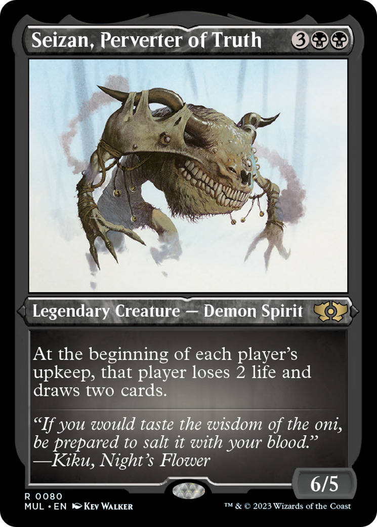 Seizan, Perverter of Truth (Foil Etched) [Multiverse Legends] | Gear Gaming Bentonville