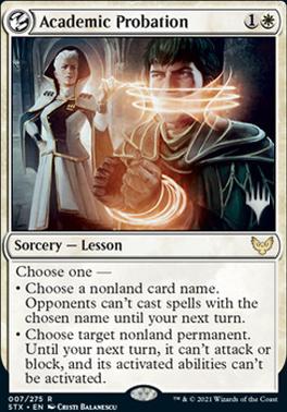 Academic Probation (Promo Pack) [Strixhaven: School of Mages Promos] | Gear Gaming Bentonville