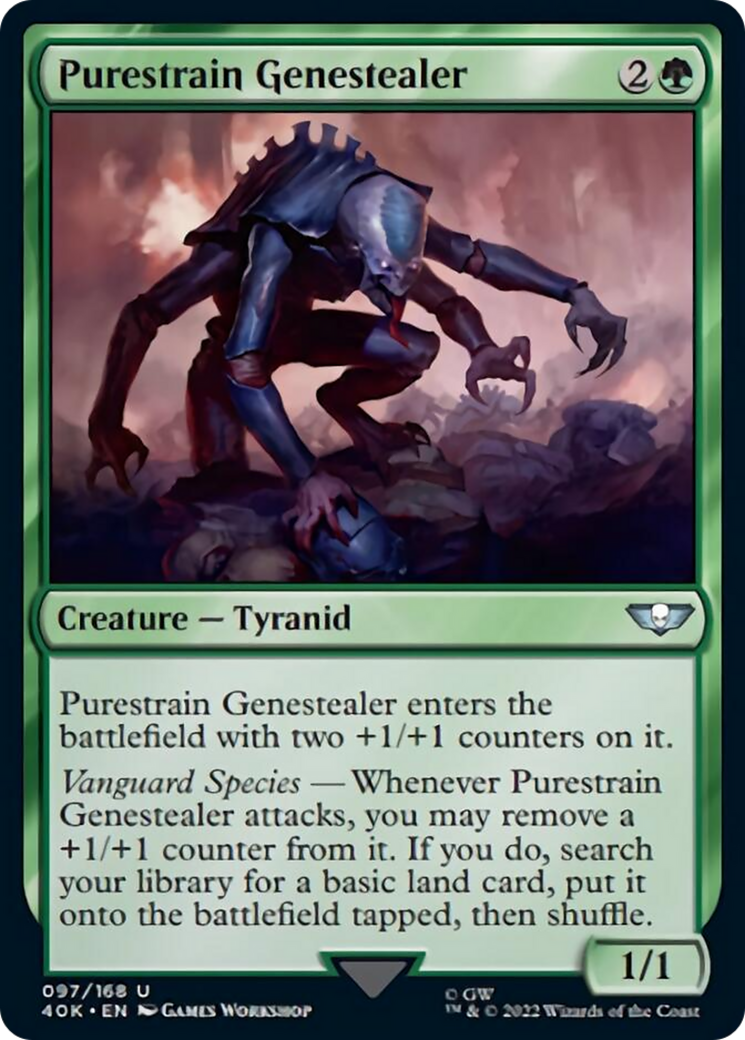 Purestrain Genestealer (Surge Foil) [Universes Beyond: Warhammer 40,000] | Gear Gaming Bentonville