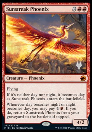 Sunstreak Phoenix (Promo Pack) [Innistrad: Midnight Hunt Promos] | Gear Gaming Bentonville