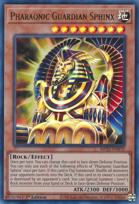 Pharaonic Guardian Sphinx [MP22-EN070] Ultra Rare | Gear Gaming Bentonville